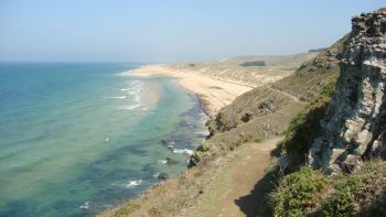 Le Cap de Carteret, vue sur la plage d'Hattainville